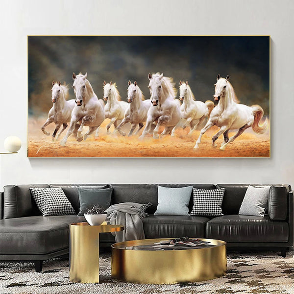 7 Running Horse Canvas Painting Animal Wall Art Pictures Posters and Prints for Living Room Home Decor No Frame Cuadros