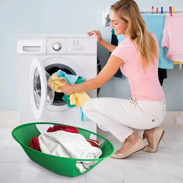 Foldable Dirty Clothes Basket Portable Drum Washing Machine Storage Bag Large Foldable Storage Basket Clothes Storage Bag