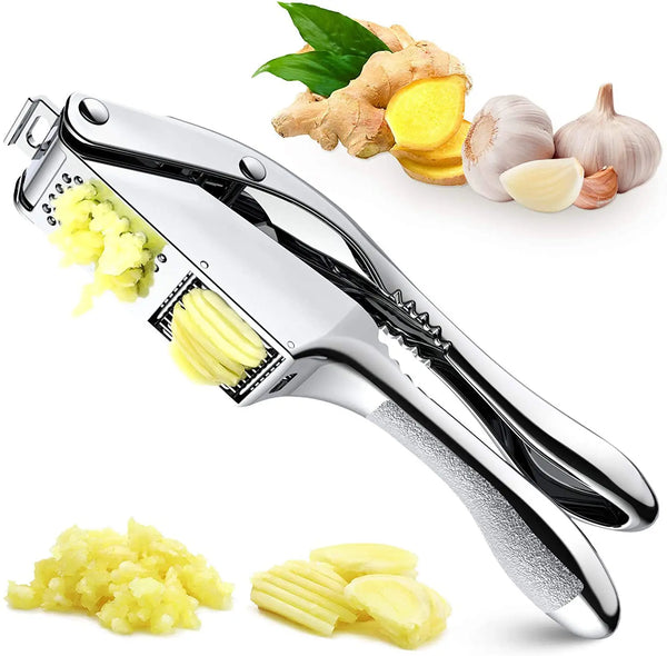 border 2-in-1 multifunctional garlic puree tool wholesale garlic press garlic mince slicer garlic peeler Korean style peeler